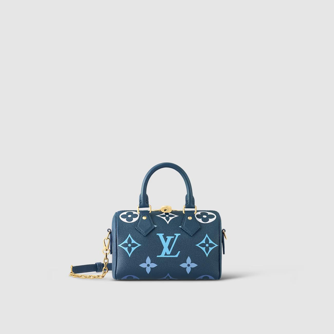 Túi Louis Vuitton Speedy Bandoulière 20 Nữ Xanh Dương